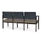 Lesro 3 Seat Tandem Seating W/ No Center Arms, 65 in W 26 in L 31.5 in H, Lenox Series LW3101 - alternate 3